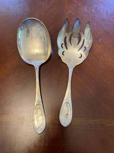 Pair Of Sterling Silver Serving Utensils