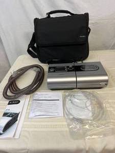lot 9 image: MSRP $2500 ResMed S9 AutoSet EPR wH5i Humidifier CPAP and BiPAP Machine WITH Hoses, Travel Bag, Manual, SD CARD & Power Cord (Mask Not Included) - Excellent Working Condition