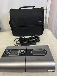 lot 16 image: MSRP $2400 ResMed S9 Autoset EPR&nbspCPAP -&nbspVPAP Bi-Level with H5i Humidifier includes Data Card, Travel Bag & Power Cord - Great Working Condition
