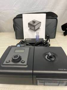 lot 20 image: MSRP $4000 Philips Respironics System One BiPAP autoSV Advanced Ventilatory Support With Sleep Mapper - Includes Travel Bag, Card, Reservoir, & Manual - Excellent Working Condition