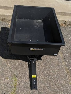 lot 5 image: Yardworks Steel 10 Cubic Foot Utility Tow Behind Dump Cart