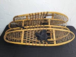 lot 84 image: (2) Pairs of Field N Forest Wooden Snowshoes
