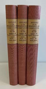 Antique 1831 Books (Rebound) Annals Of The Peninsular Campains From MDCCCVIII To MDCCCXIV  Vol. I - III