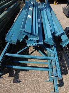 3 Bays of 36 Teardrop Pallet Racking
