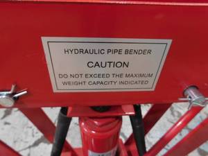 12 Ton Hydraulic Pipe Bender & Dies