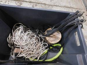 Tote with Misc. Straps & Rope