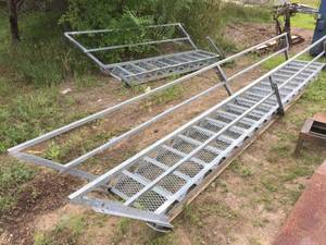 lot 27 image: Heavy Duty Industrial Galvanized StepsStairs