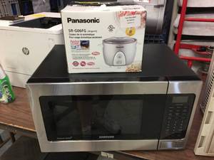 lot 98 image: Samsung Microwave - Panasonic Rice Cooker