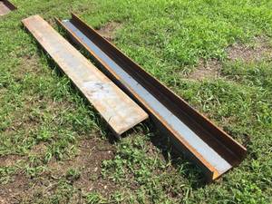 lot 111 image: 2 Pc Steel Channel 10 x 4 14 x 58 Thick