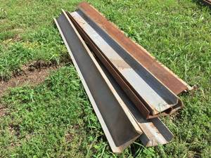 lot 112 image: 7 Pc Steel Channel 6 x 2 x 316 Thick