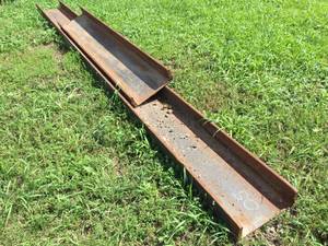 lot 113 image: 2 Pc Steel Channel 12 x 3 12 x 38 Thick.