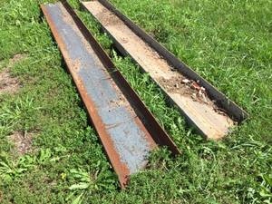 lot 117 image: 2 Pc Steel Channel 12 x 3 x 716 Thick