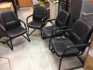 lot 176 image: Set of 4 Heavy Duty Chairs