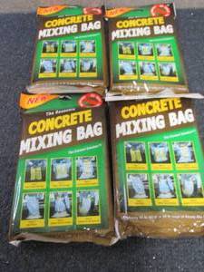 4 Concrete Mixing Bags...