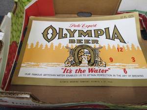 12 Vintage Olympia Beer Signs from ...