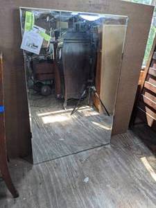 lot 253 image: Large 44x30 Mirror with Wall Mounting Clips