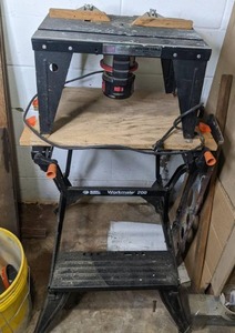 lot 176 image: Craftsman Router Table and Black & Decker Workmate 200