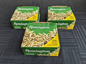 lot 80 image: (3) Boxes of Remington, Golden Bullet, 22 Long Rifle Brass-Plated Hollow Points High-Velocity Rimfire Cartridges, Ammo