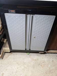 lot 360 image: Gladiator Cadet Tool Storage and Contents (8-pc Wood Turning Tool Set, Drill Bits, Saw Blades, and more)
