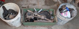 lot 140 image: Collection of Vintage Automotive Parts (Possibly Dodge)