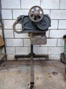 lot 129 image: Vintage Dodge AC Parts Dodge A-22018 Compressor, 18528 AC Selector, and More