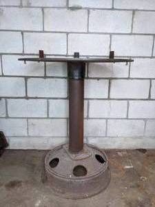 lot 131 image: Upcycled Industrial Metal Table
