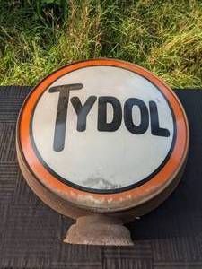 lot 18 image: Antique Tydol Gasoline Signage
