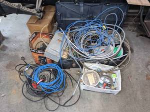 lot 76 image: Boxes of Electrical Equipments Outlets, Wires, and More