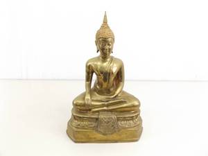 15.5 Brass Buddha Statue