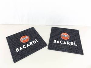 2 NEW 17 x 17 Bacardi Bar Mats