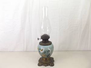 Antique Oil Lamp wPerfect Patina