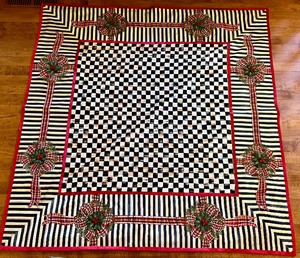 lot 50 image: Beautiful Mackenzie Childs Holiday Table Linen