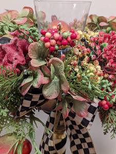 lot 7 image: MacKenzie Childs Autumn Sunset Grand Candle Stand