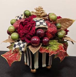 lot 12 image: Pair of Petite MacKenzie Childs Gala Centerpieces