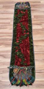 lot 13 image: MacKenzie Childs Velvet Woodland Table Runner