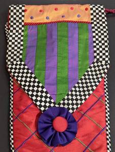 lot 14 image: Mackenzie Childs Colorful Stocking