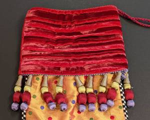 lot 18 image: MacKenzie Childs Tassel Stocking