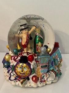 lot 69 image: Christopher Radko Millennium 2000 New Years Musical Snow Globe w BOX