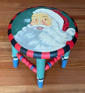 lot 117 image: Two Department 56 Holiday Stools