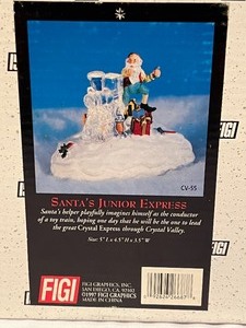 lot 136 image: FIGI Santas Crystal Valley Figurines Santas Junior Express & Magic Touch