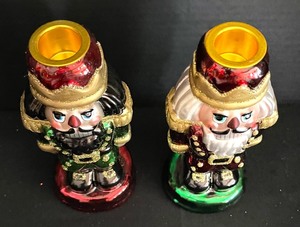 lot 140 image: Pair of Department 56 Candle Holders