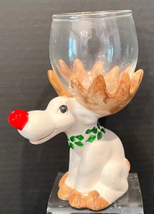 lot 168 image: 12 Fitz and Floyd Rudolph Glasses