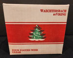 lot 189 image: Waechtersbach by Viking Footed Wine Glasses