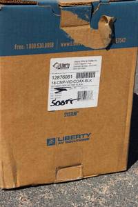 lot 123 image: 500 Ft Spool Of Liberty Wire  18- CMP- VID - COAX- Black