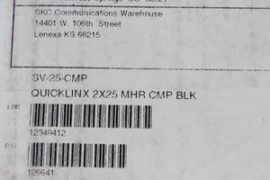 lot 135 image: 1000 FT Of Liberty Cable SV- 25- CMP Quicklinx 2 X 25  MHR BLK