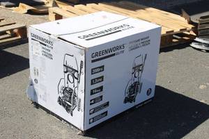 lot 23 image: Green Works Electric Pressure Washer