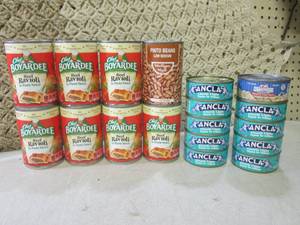 lot 34 image: (B-1) Assorted Can Goods All In Dat...