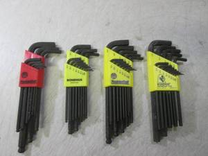 lot 39 image: (EC1) 4 Hex Wrench Sets...
