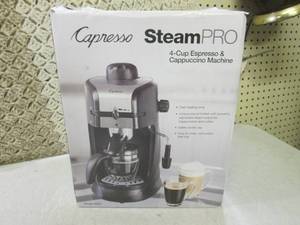 lot 44 image: (F-0) Capresso SteamPro 4-Cup Espre...