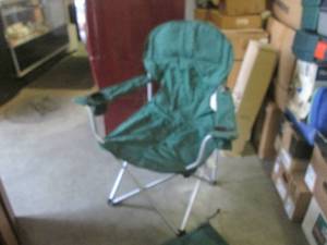 lot 66 image: (F-3) Portable Folding Arm Chair wi...
